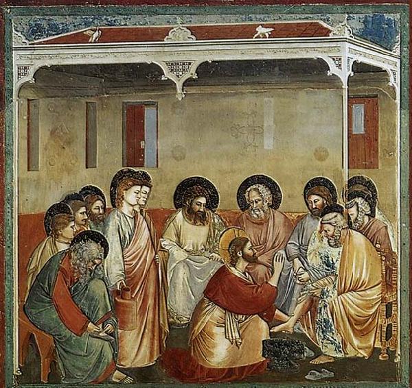 GIOTTO di Bondone Washing of Feet